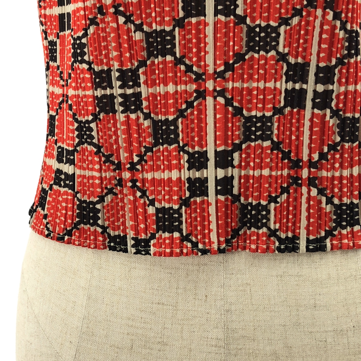 PLEATS PLEASE ISSEY MIYAKE / プリーツプリーズイッセイミヤケ 総柄 ノースリーブ プルオーバー