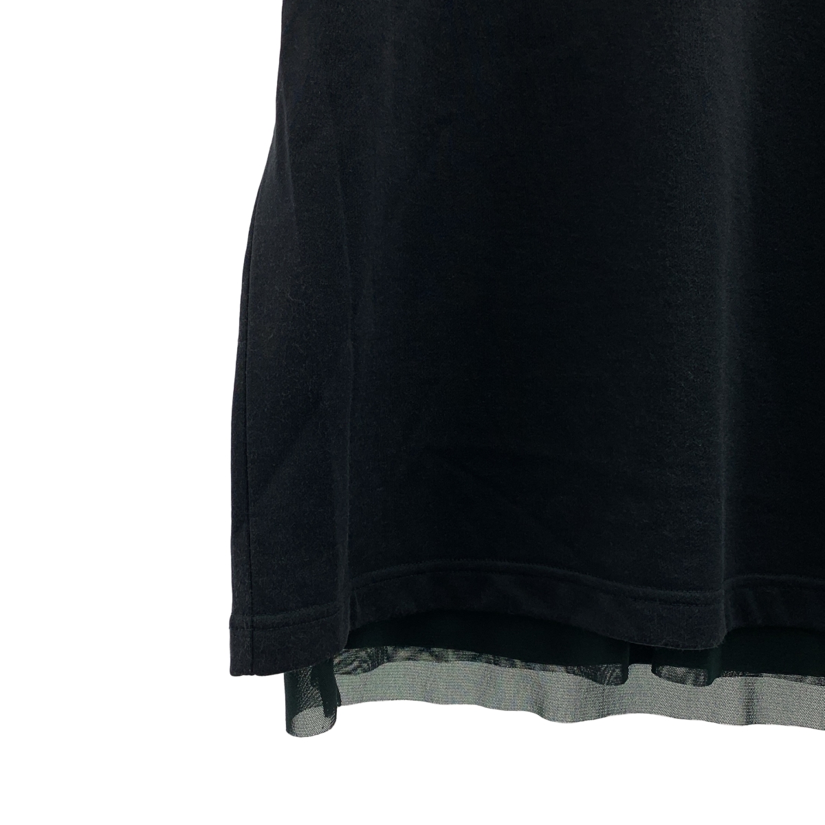 kolor / カラー メッシュレイヤード モックネック Tシャツ