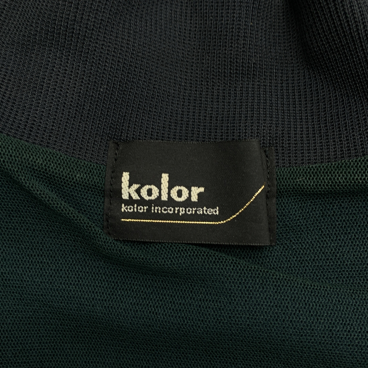 kolor / カラー メッシュレイヤード モックネック Tシャツ