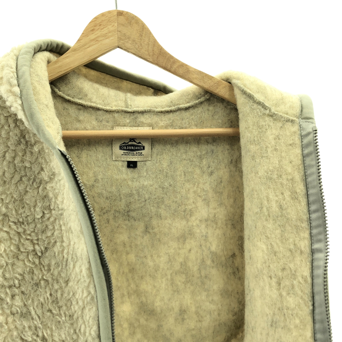 COLD BREAKER / コールドブレーカー ジップ ボア フーデッド ベスト