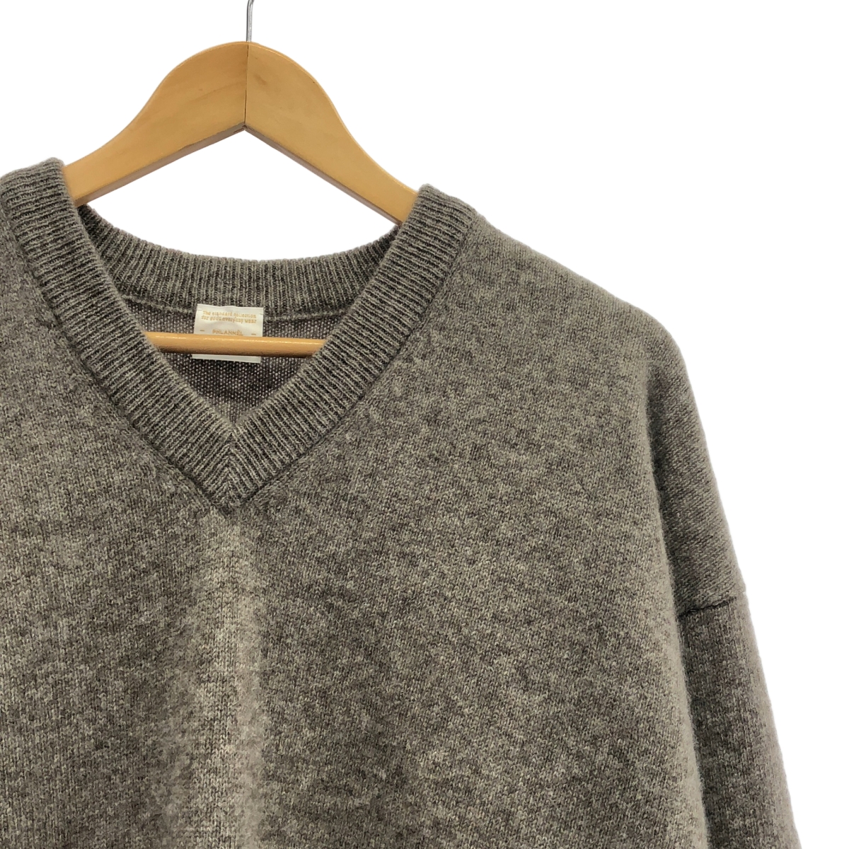 Phlannel / フランネル Wool Yak V-neck Knit ヤク Vネック ニット