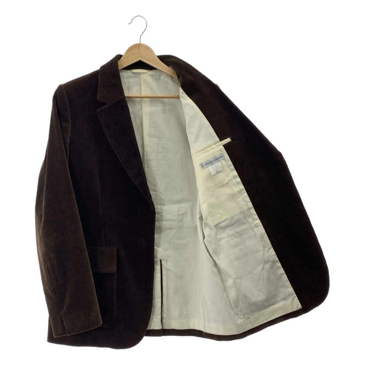 UNION LAUNCH / ユニオンランチ 太畝 コーデュロイ シングルジャケット / 総裏地