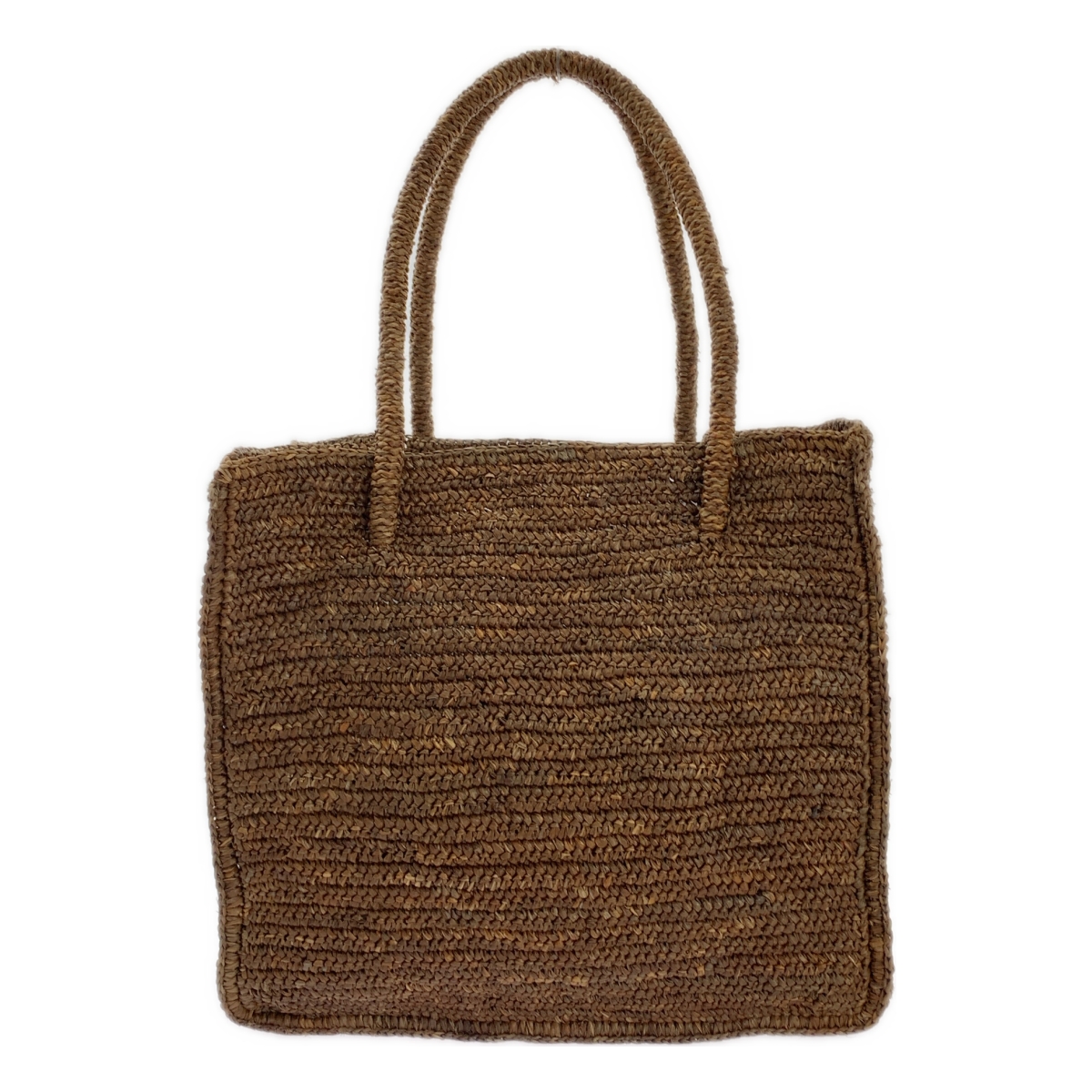 MAISON N.H PARIS / メゾンエヌアッシュパリ Avril Bag  ラフィア スクエア トートバッグ