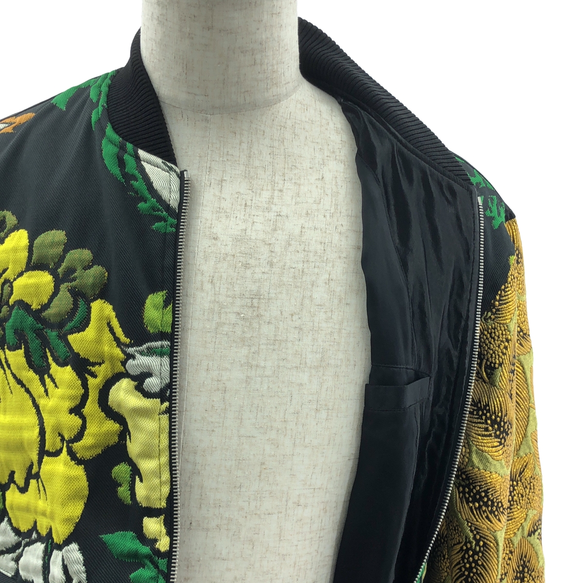 DRIES VAN NOTEN / ドリスヴァンノッテン Embroidered Tapestry Bomber Jacket / エンブロイダリー ボンバージャケット ブルゾン / 総裏地