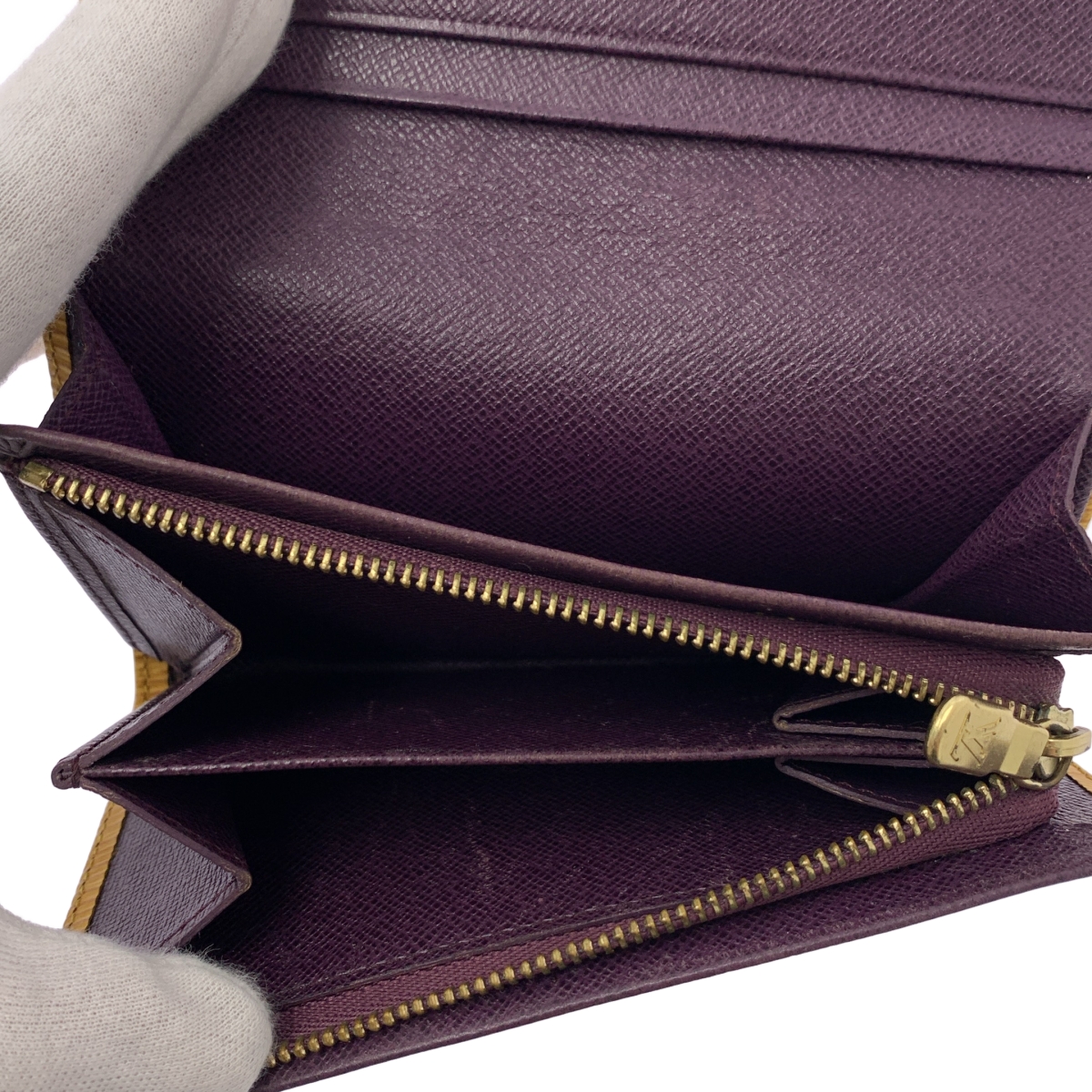 Louis Vuitton / ルイヴィトン エピ ポルトモネ・ビエ・トレゾール L字ジップ 二つ折り財布 レザー ウォレット