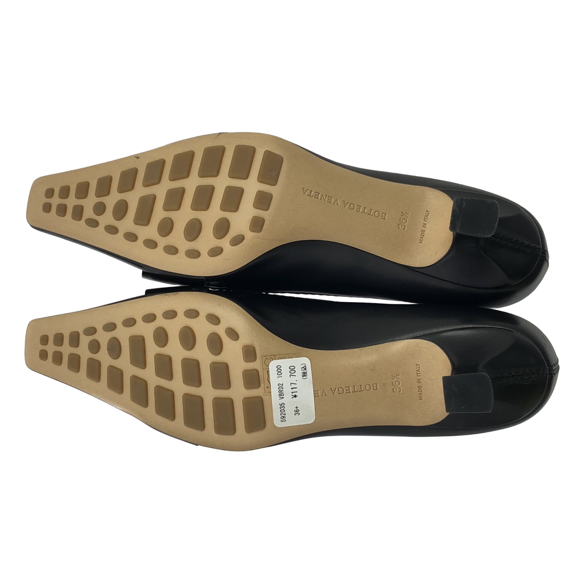 BOTTEGA VENETA / ボッテガヴェネタ BVマダム スクエアトゥ ルイヒール パンプス