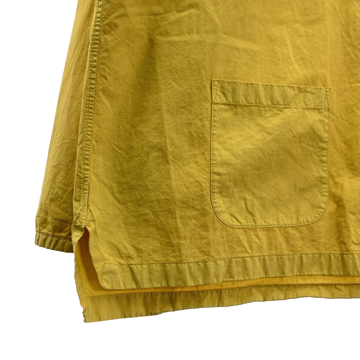 The crooked Tailor / ザクルーキッドテーラー コットン シルク ノーカラーシャツ