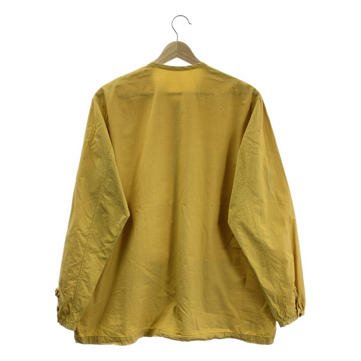 The crooked Tailor / ザクルーキッドテーラー コットン シルク ノーカラーシャツ