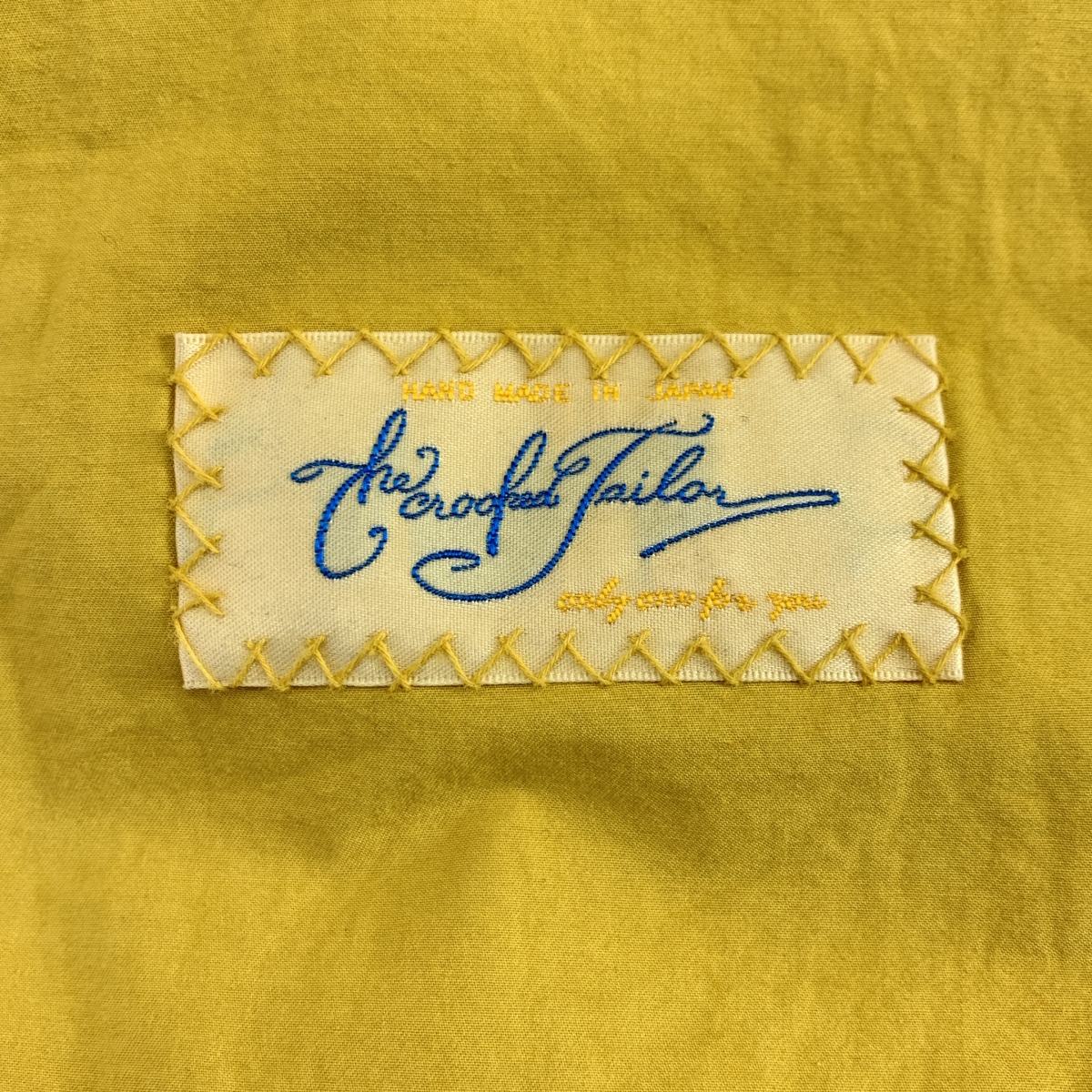 The crooked Tailor / ザクルーキッドテーラー コットン シルク ノーカラーシャツ