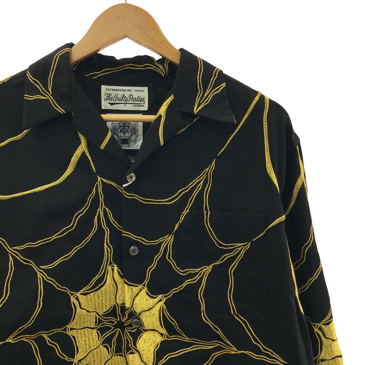 WACKO MARIA / ワコマリア × WOLF'S HEAD / 50'S SHIRT L/S スパイダー 刺しゅう シャツ