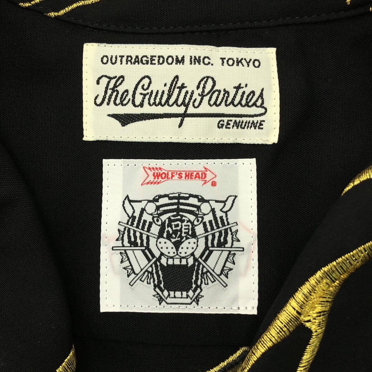 WACKO MARIA / ワコマリア × WOLF'S HEAD / 50'S SHIRT L/S スパイダー 刺しゅう シャツ