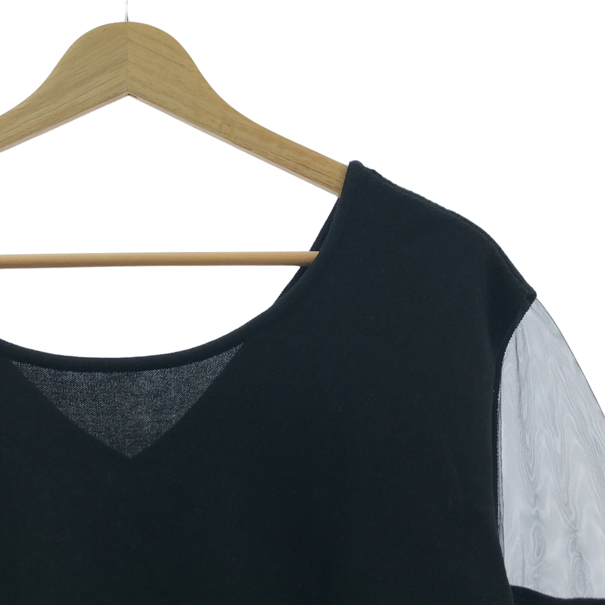 その他 チュールスリーブ ニット セーター