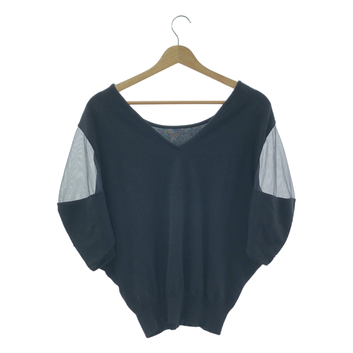 その他 チュールスリーブ ニット セーター