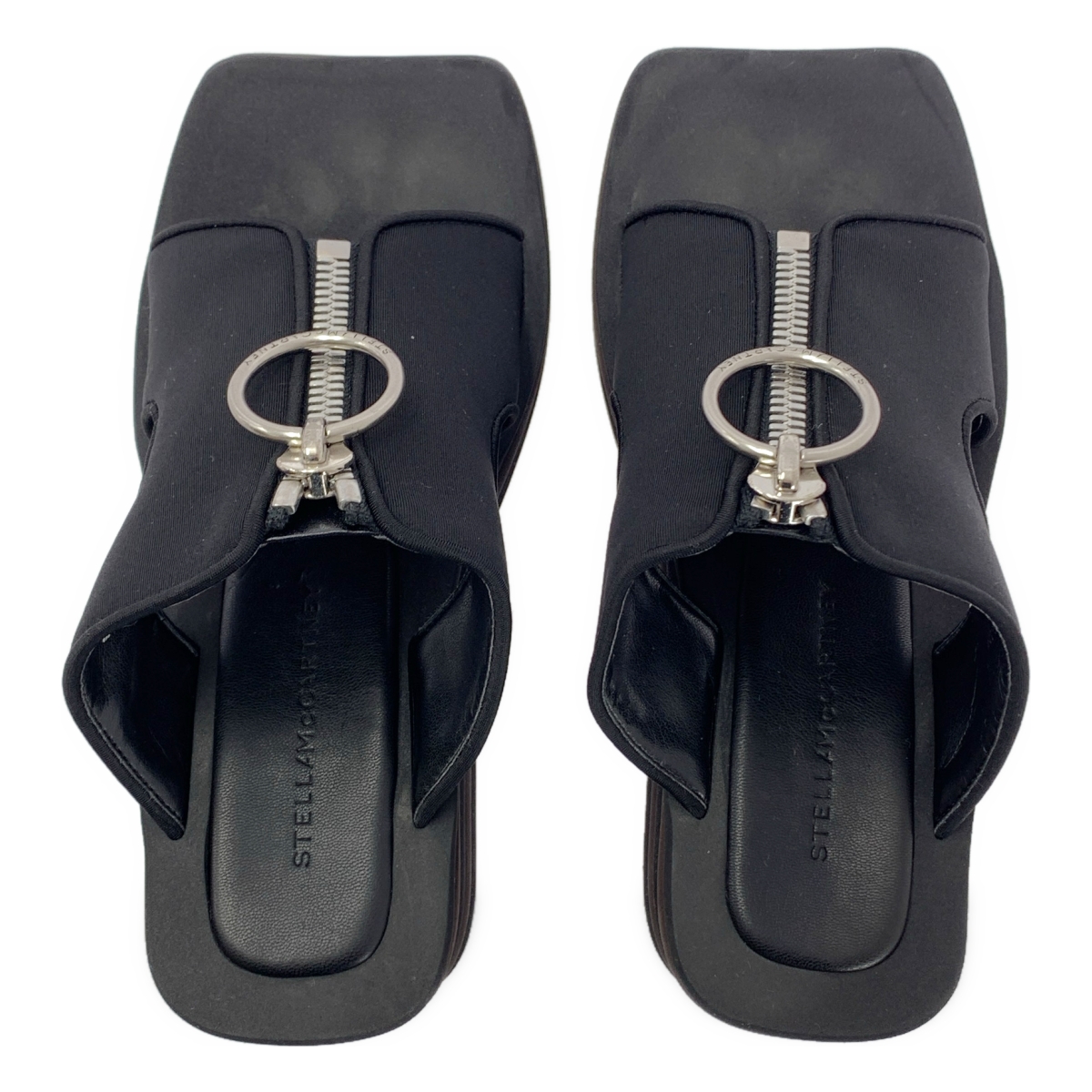 STELLA McCARTNEY / ステラマッカートニー SLIDE STRETCH SCUBA / ロゴジップ プラットフォーム サンダル