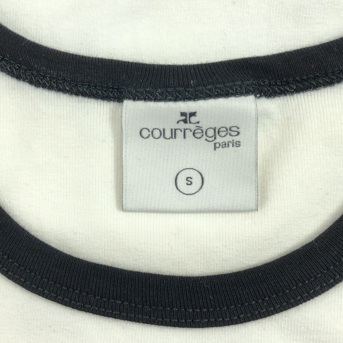 COURREGES / クレージュ ワンポイントロゴ クルーネック Tシャツ カットソー