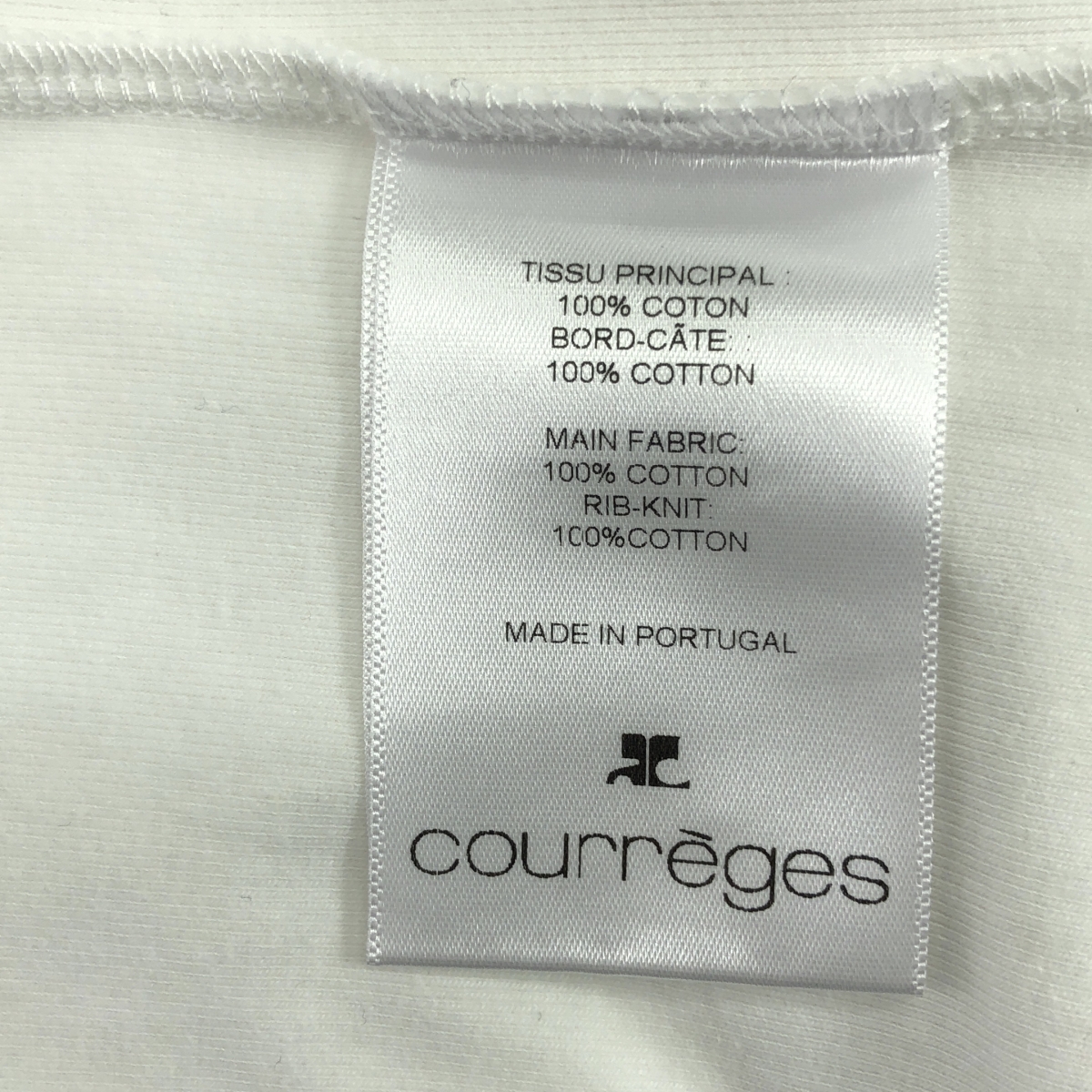 COURREGES / クレージュ ワンポイントロゴ クルーネック Tシャツ カットソー