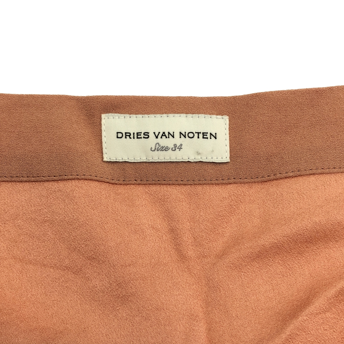 DRIES VAN NOTEN / ドリスヴァンノッテン バックレーヨン ノースリーブ シルクスカーフ ワンピース
