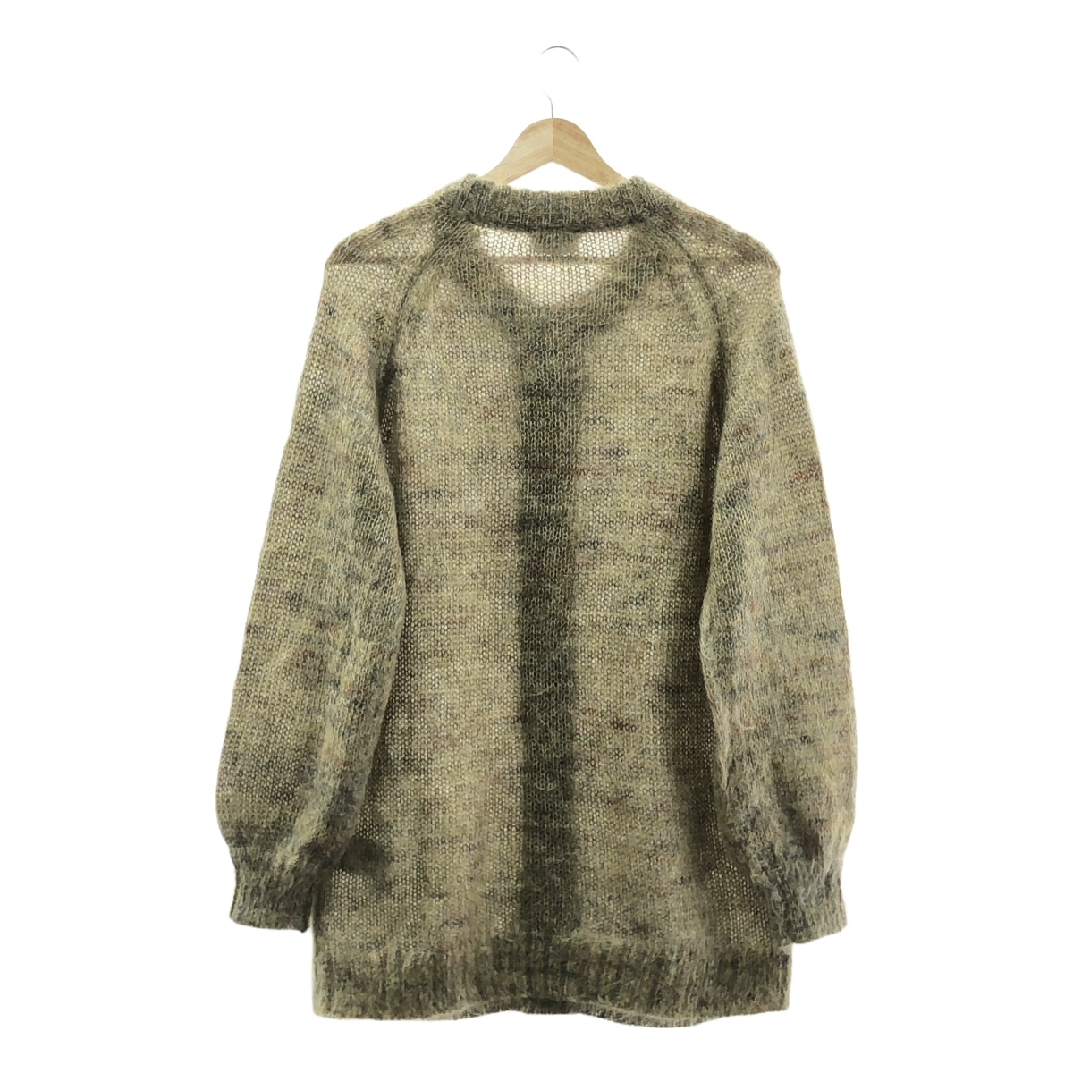 Ganni / ガニー Brushed Mohair Cardigan / モヘヤ ウール ロゴ 金ボタン ニット カーディガン