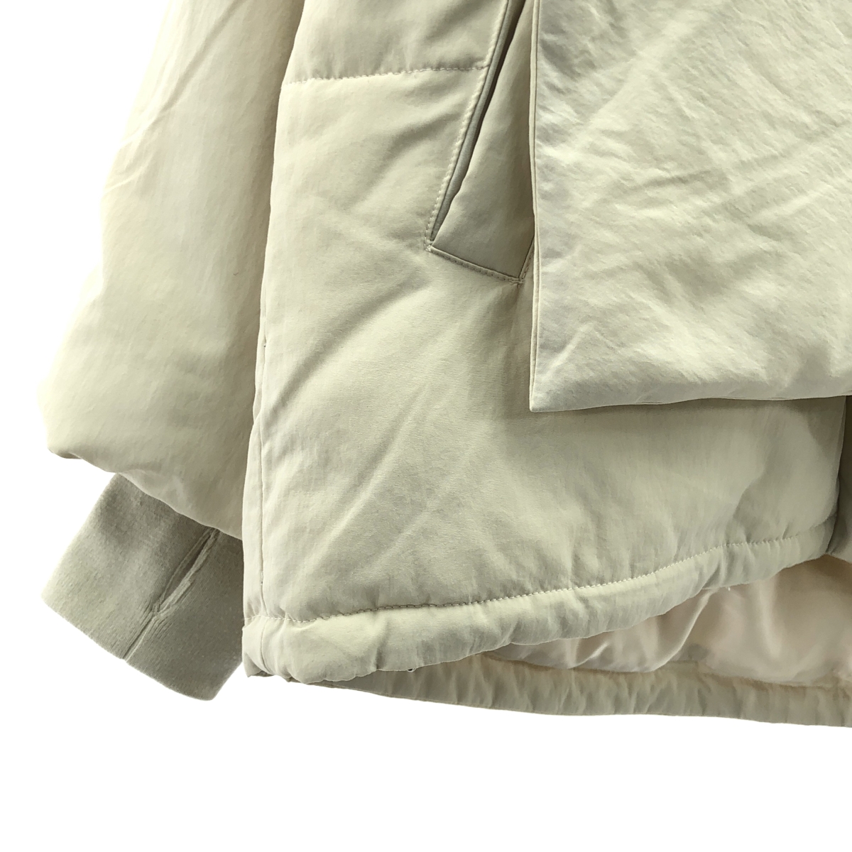 CASA FLINE / カーサフライン フードマフラー付き 中綿 コート