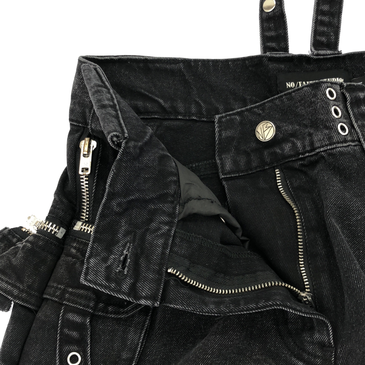 NO/FAITH STUDIOS / ノーフェイスストゥディオス BLACK HEAVY CARGO デニム カーゴパンツ