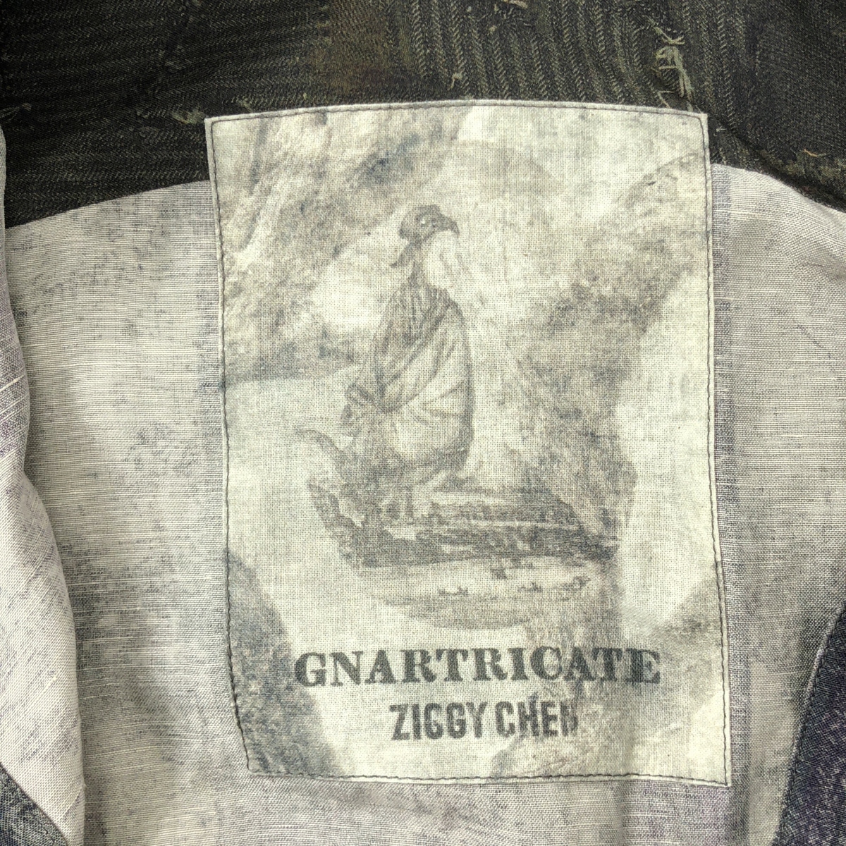 ziggy chen / ジギーチェン Digital Print Long Shirt / 総柄 オーバー シャツ