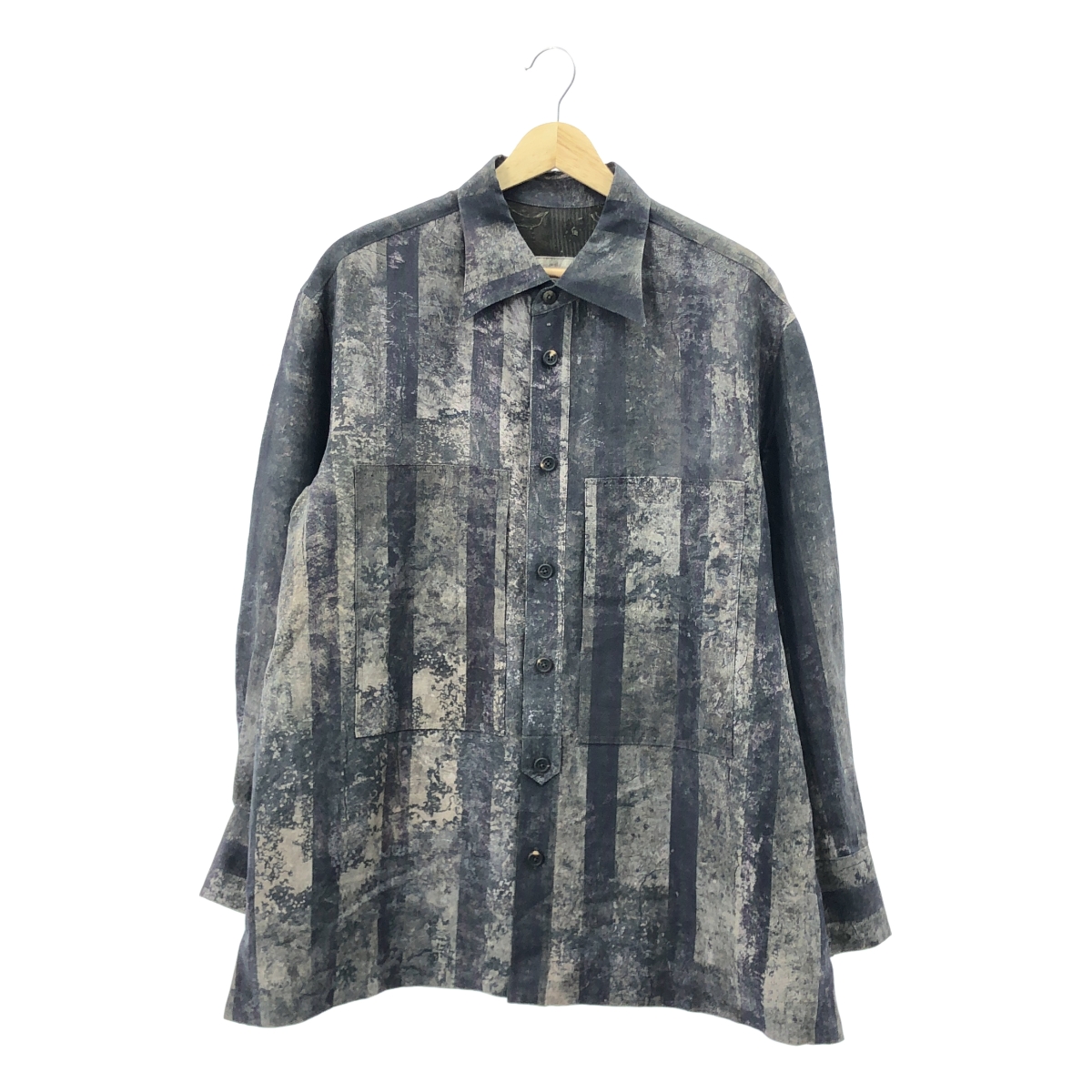 ziggy chen / ジギーチェン Digital Print Long Shirt / 総柄 オーバー シャツ