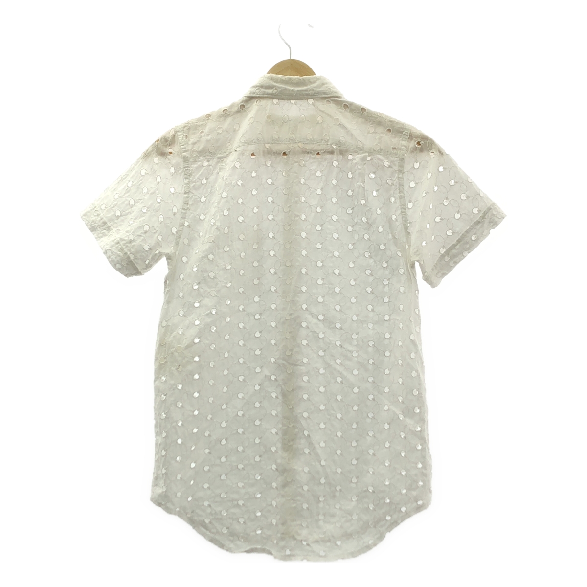 JUNYA WATANABE COMME des GARCONS / ジュンヤワタナベ コットン カットワーク ハーフスリーブシャツ