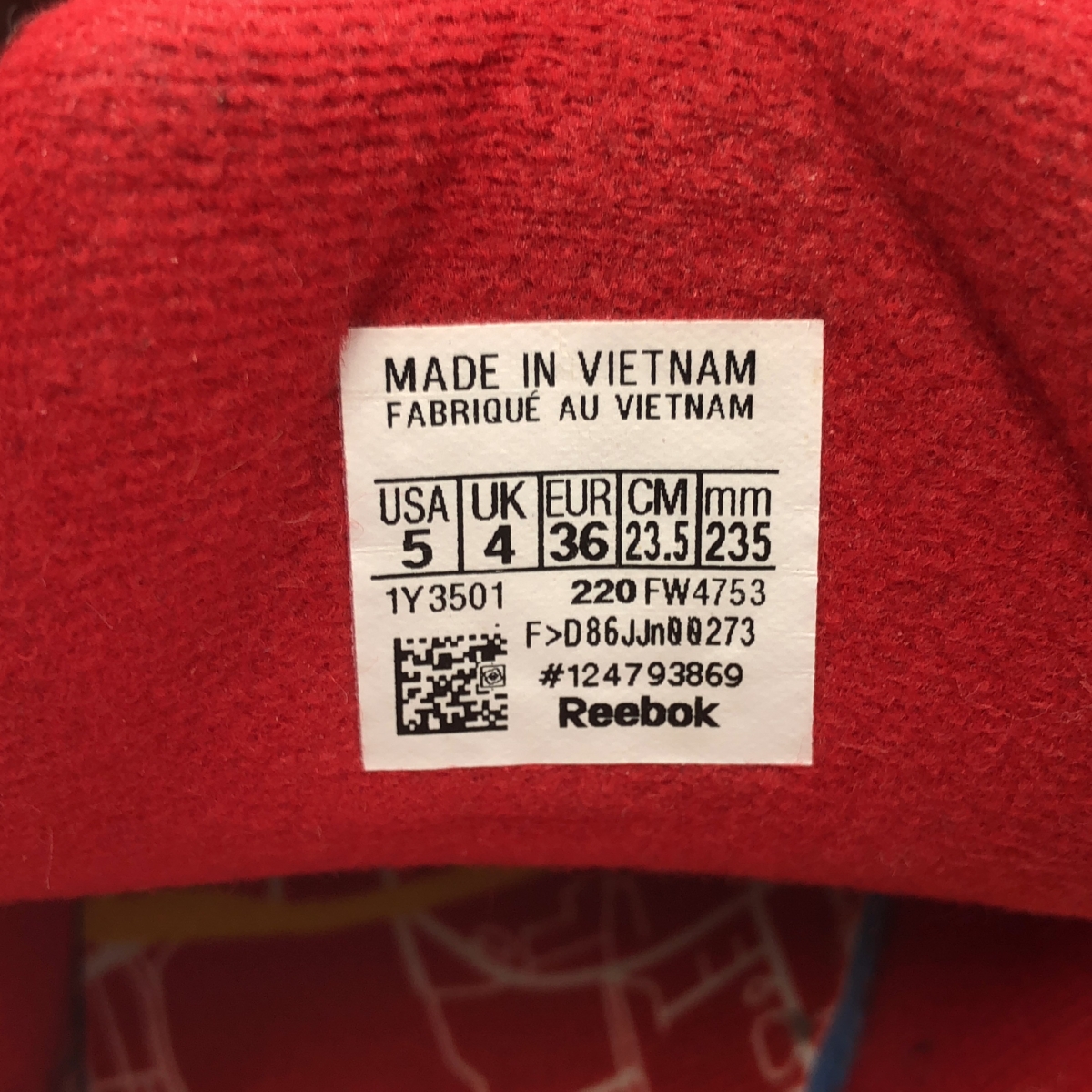 Reebok / リーボック INSTAPUMP FURY OG インスタ ポンプ フューリー スニーカー / FW4753