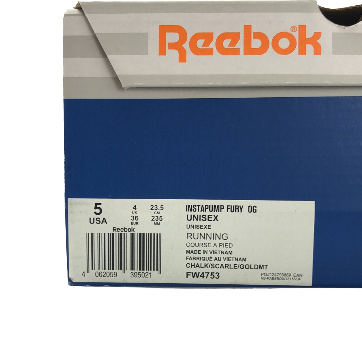 Reebok / リーボック INSTAPUMP FURY OG インスタ ポンプ フューリー スニーカー / FW4753