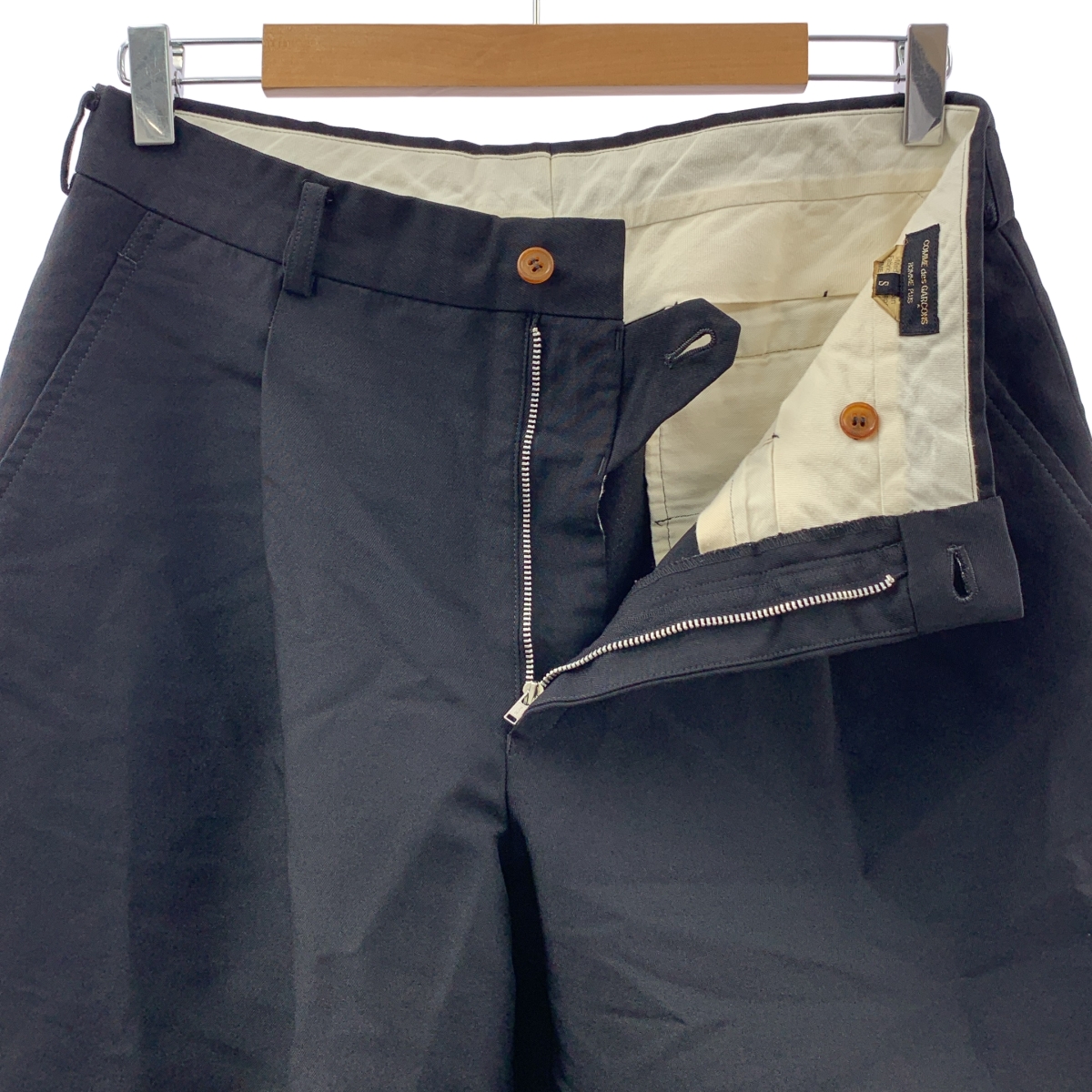 COMME des GARCONS HOMME PLUS / コムデギャルソンオムプリュス ポリ縮絨 ワンタックパンツ