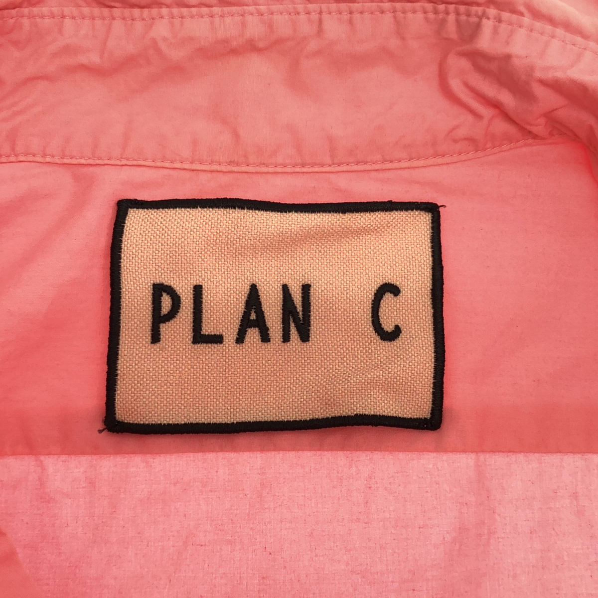 Plan C / プランシー コットン フリル プルオーバー ロング シャツ ワンピース