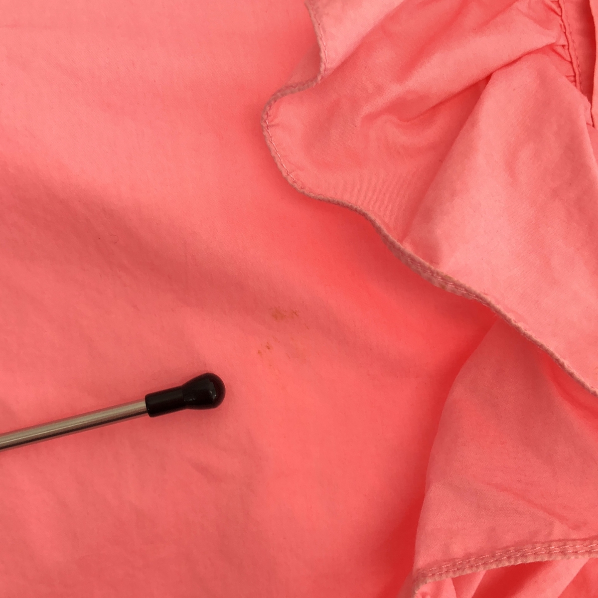 Plan C / プランシー コットン フリル プルオーバー ロング シャツ ワンピース