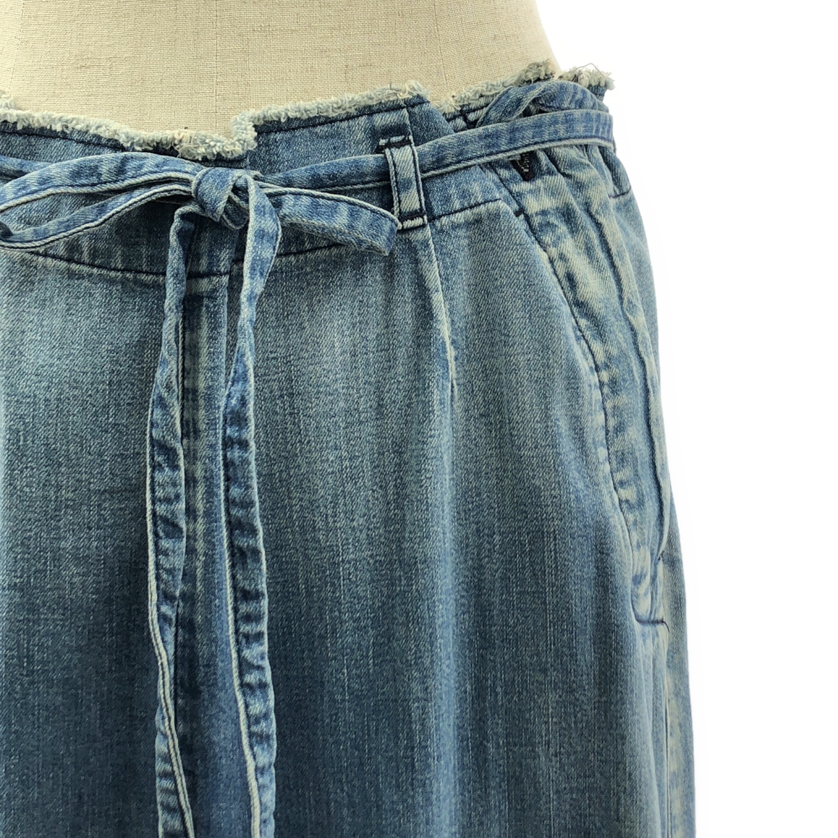 NOWOS / ノーウォス Denim skirt カットオフ デニム ティアードスカート