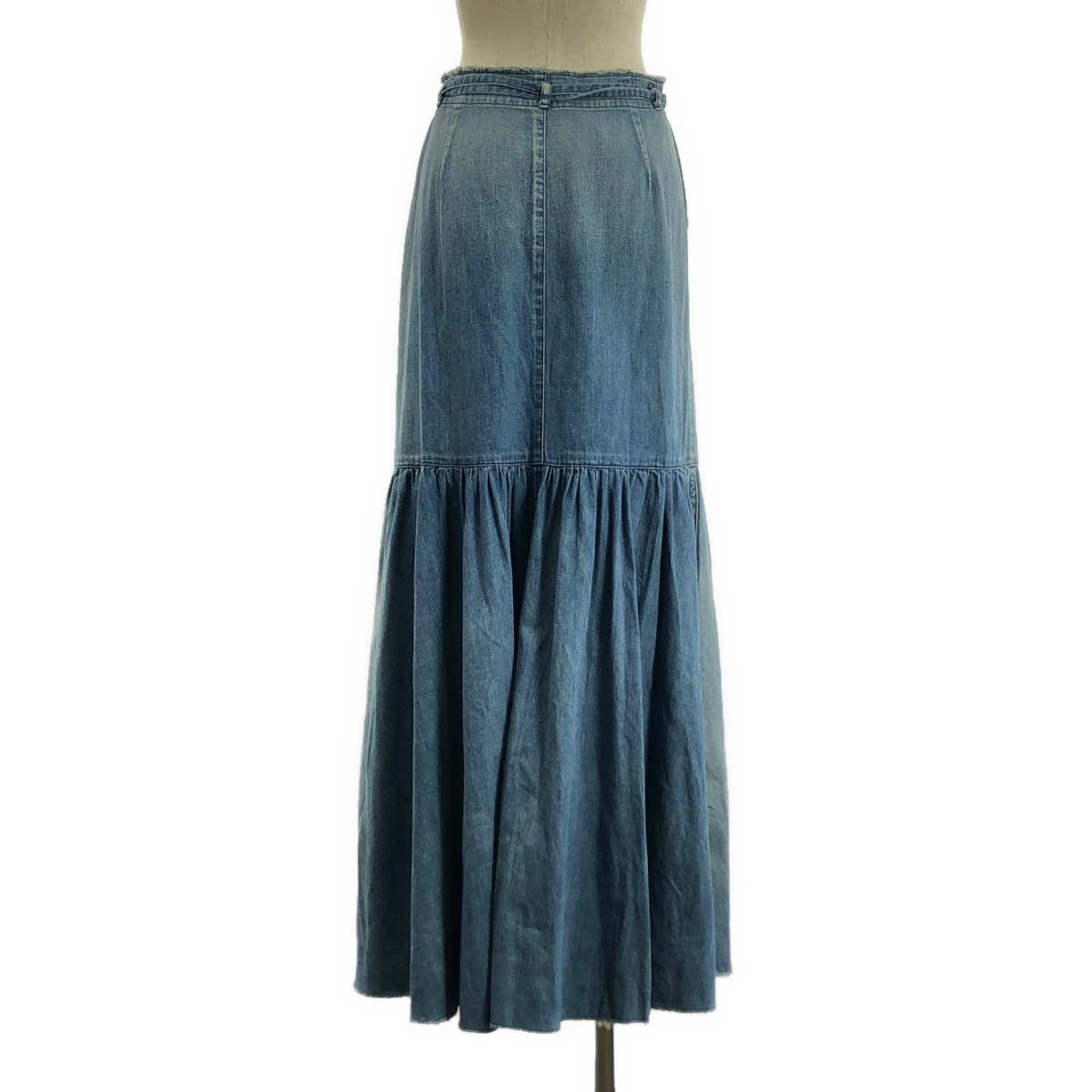 NOWOS / ノーウォス Denim skirt カットオフ デニム ティアードスカート