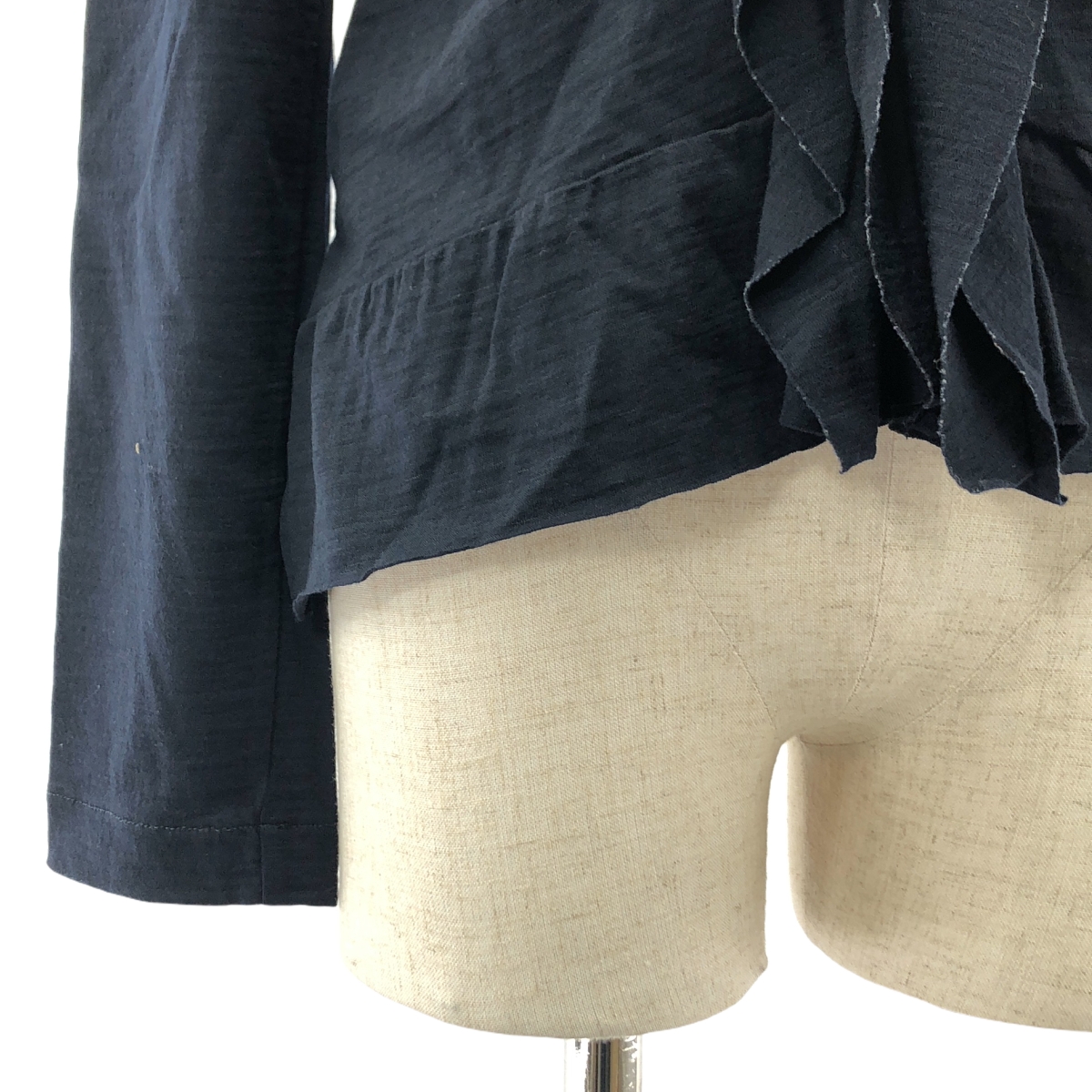 tricot COMME des GARCONS / トリココムデギャルソン ウール フリル デザイン カーディガン