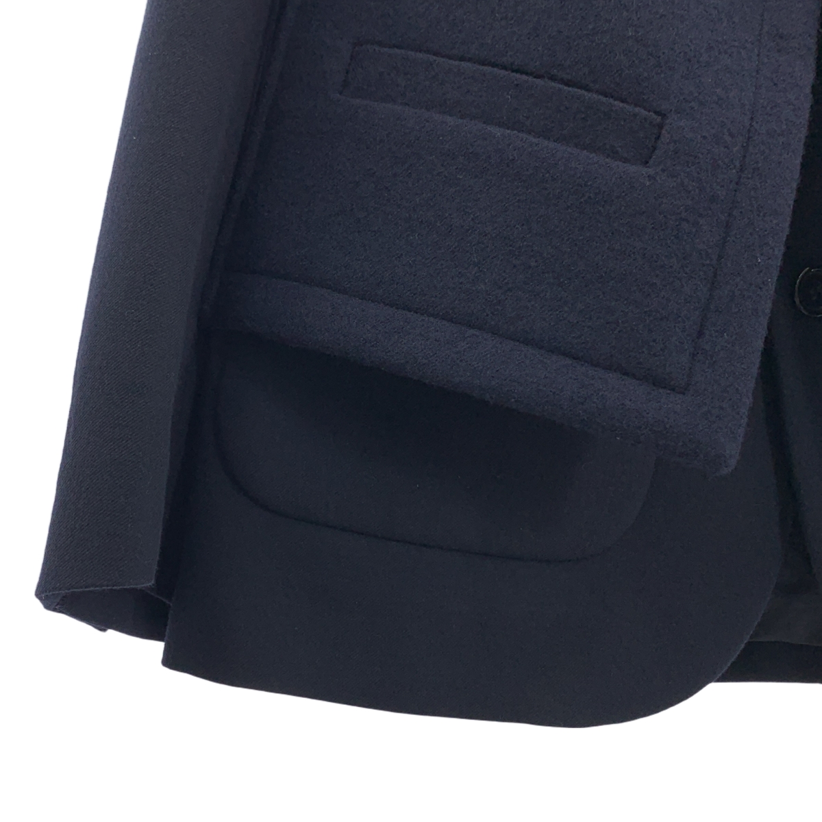 tricot COMME des GARCONS / トリココムデギャルソン フードパーツドッキング ウール テーラードジャケット