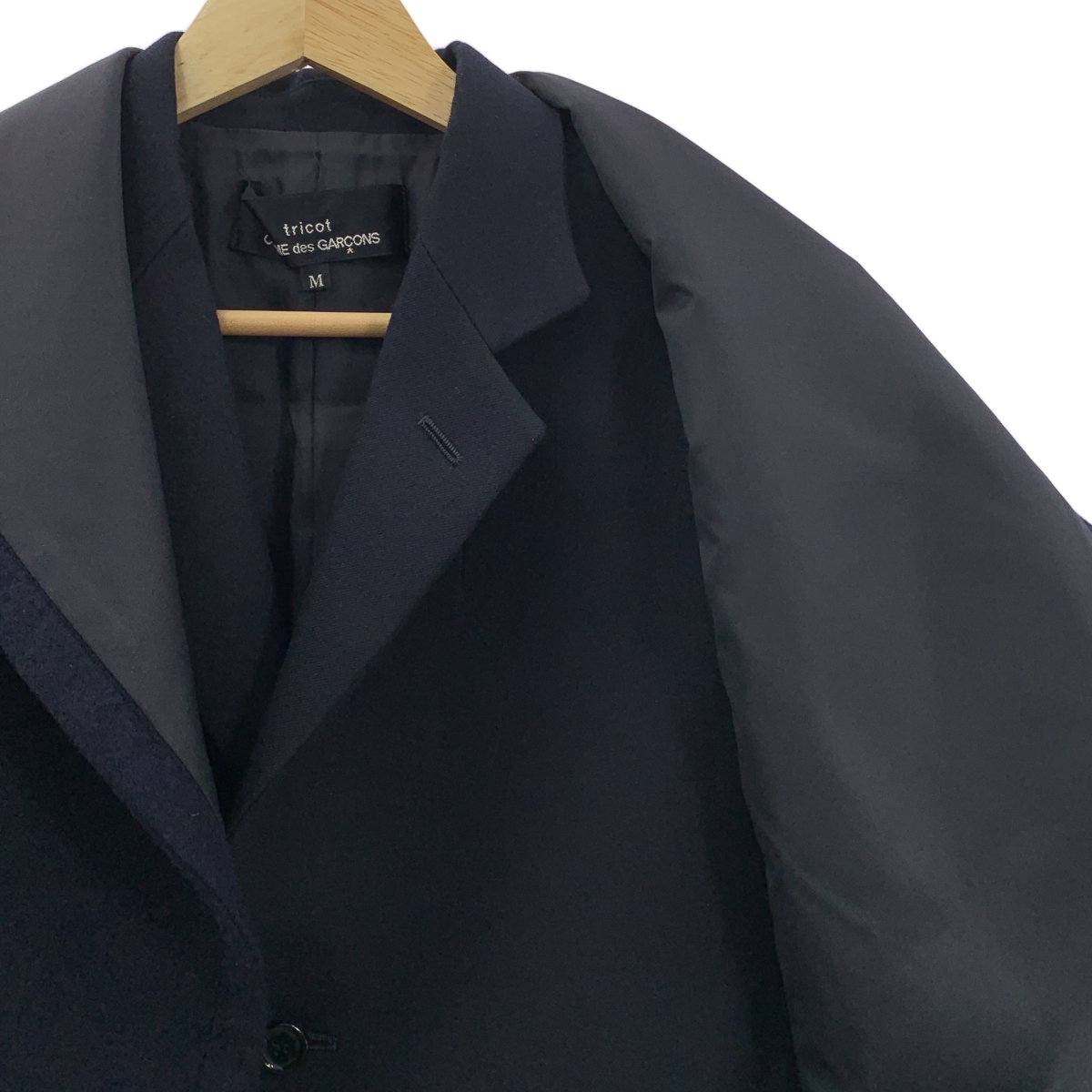 tricot COMME des GARCONS / トリココムデギャルソン フードパーツドッキング ウール テーラードジャケット