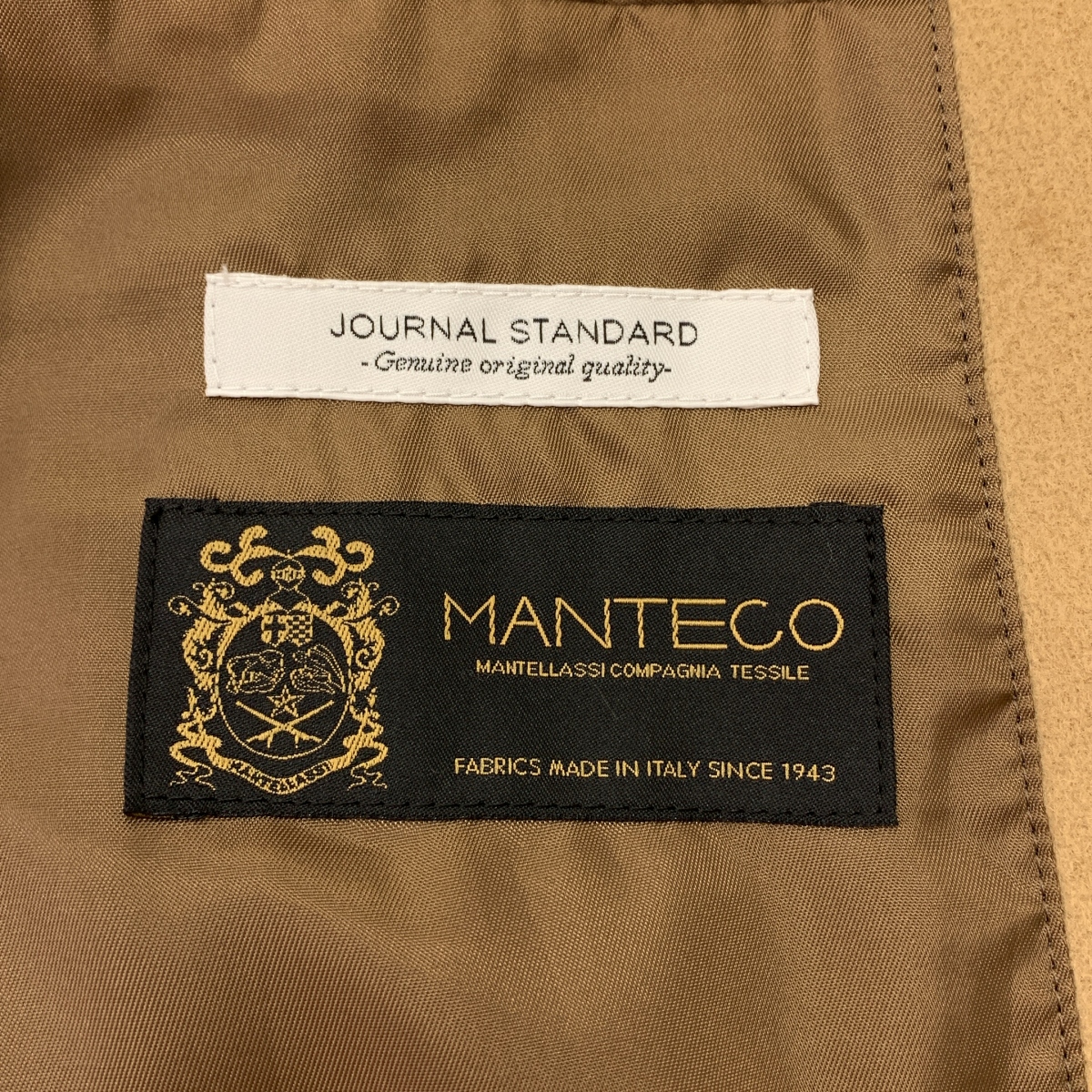 JOURNAL STANDARD / ジャーナルスタンダード MANTECO ウール スタンドカラーコート