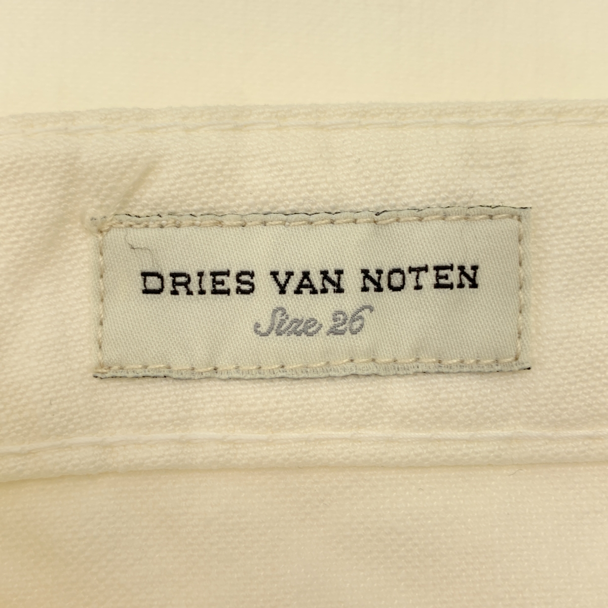 DRIES VAN NOTEN / ドリスヴァンノッテン コットン リネン フレア 5ポケット パンツ