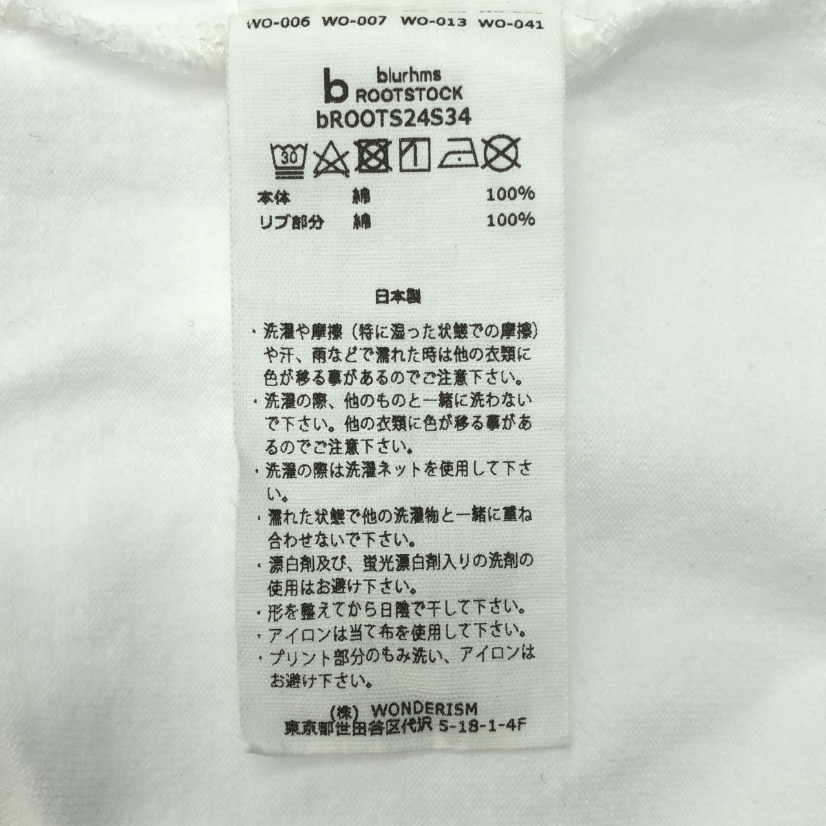 blurhms / ブラームス ARMEE Print Tee WIDE プリント Tシャツ