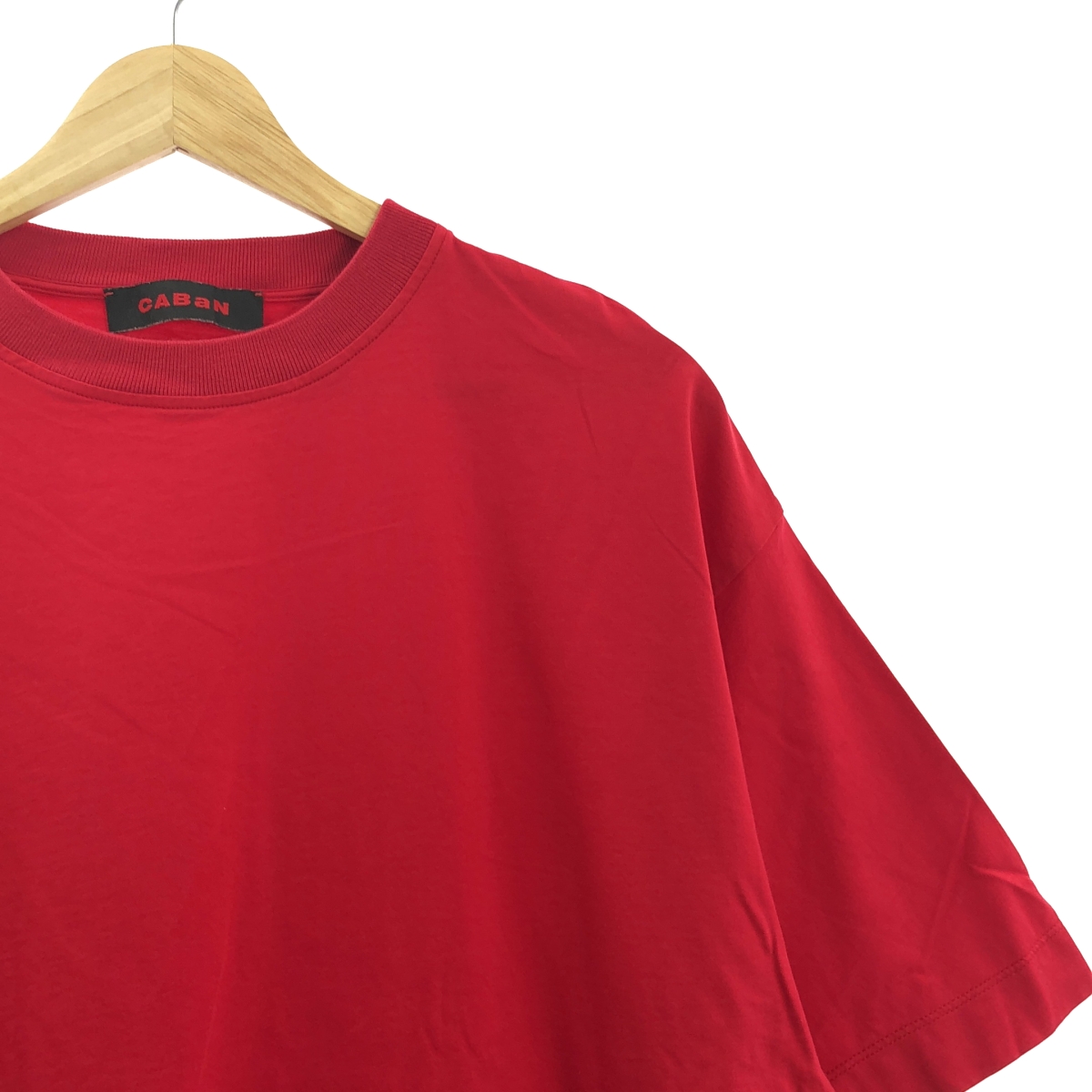 CABaN / キャバン コットン ドロップショルダー クルーネック プルオーバー Tシャツ