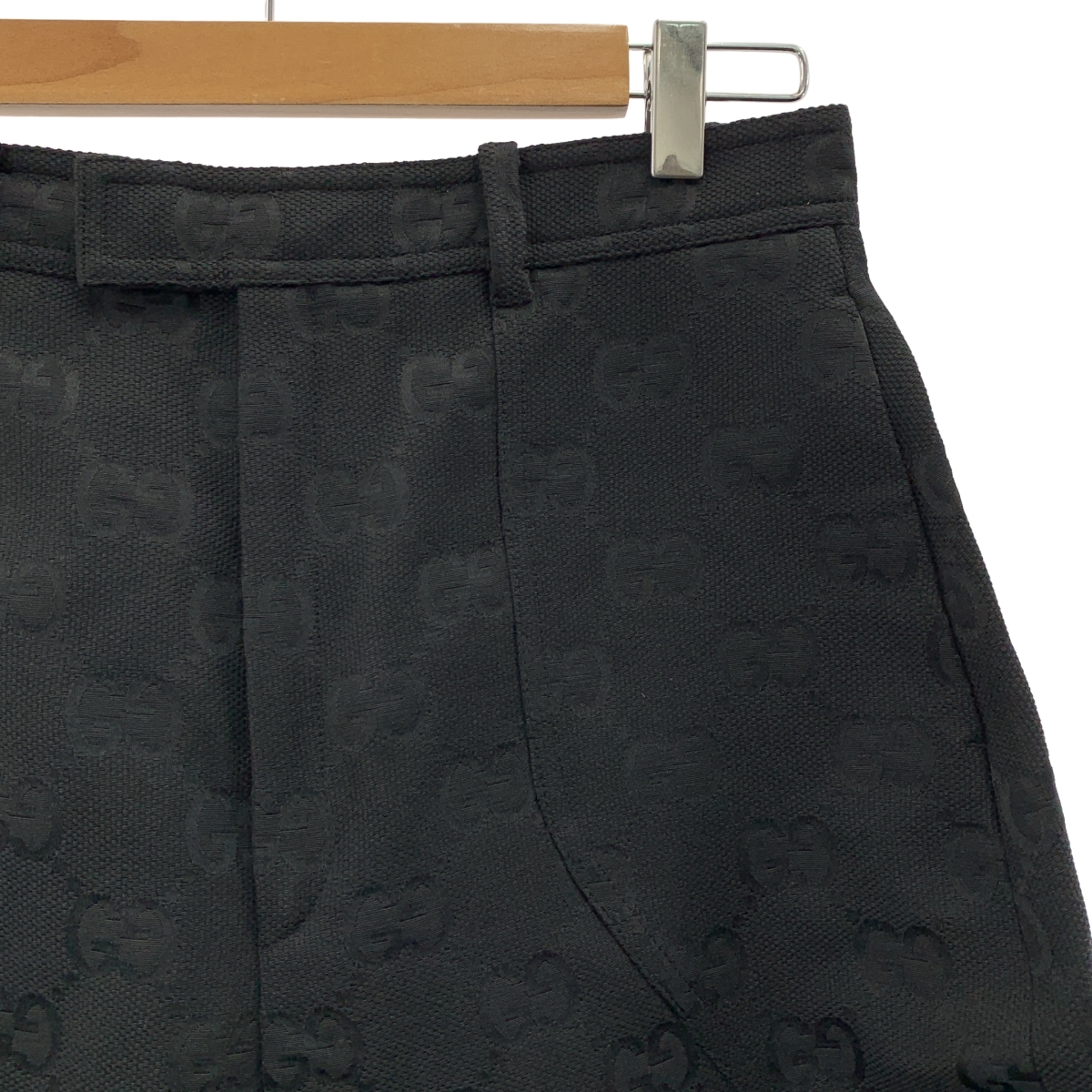 GUCCI / グッチ Monogram Pants / ジャガード GGロゴ 裾ジップ アジャスター パンツ