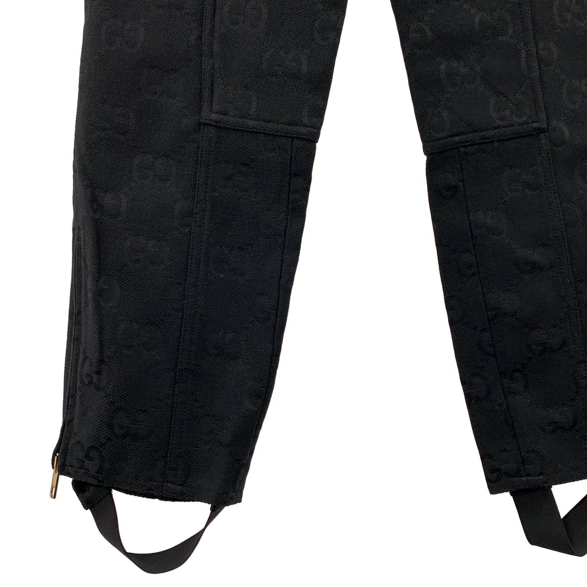 GUCCI / グッチ Monogram Pants / ジャガード GGロゴ 裾ジップ アジャスター パンツ