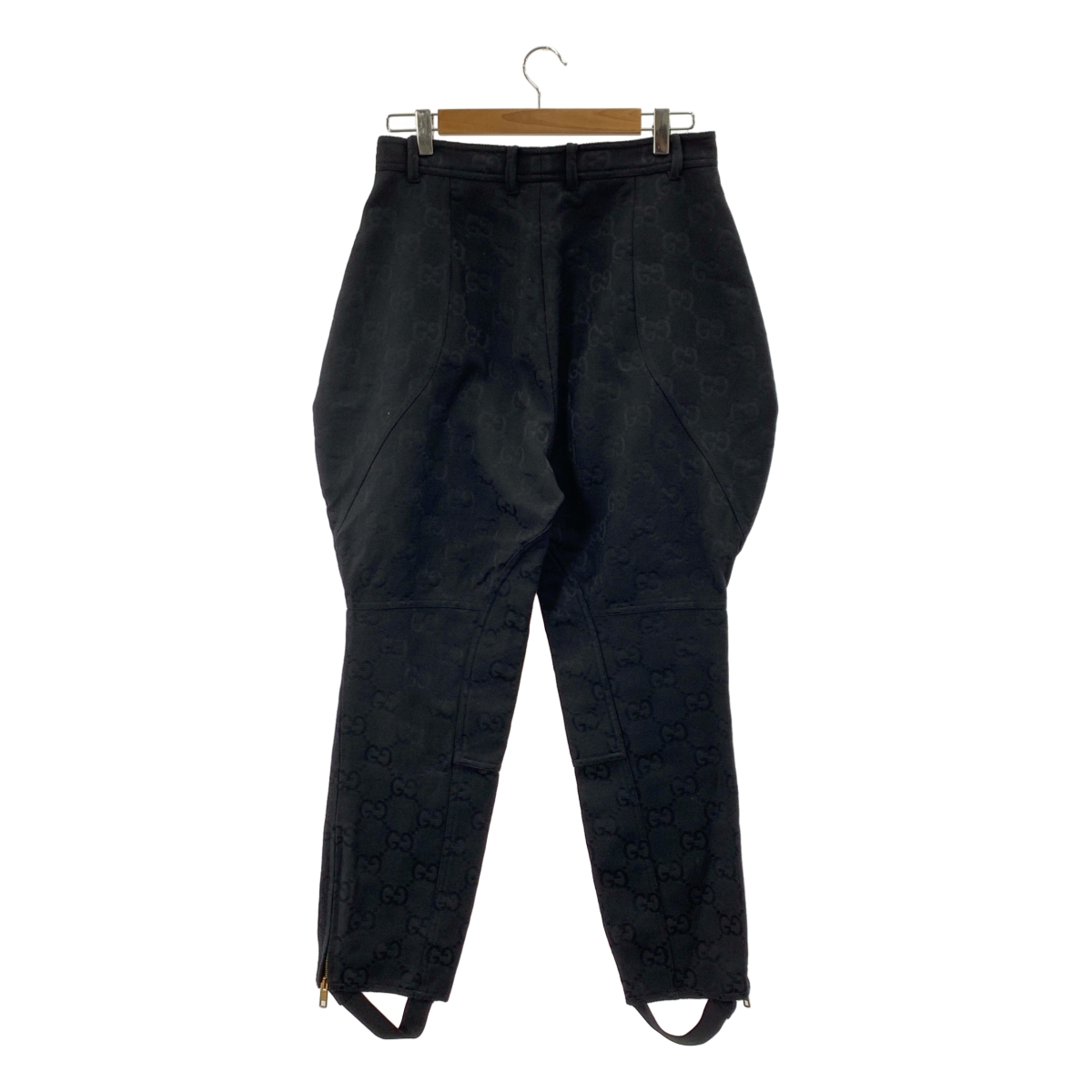 GUCCI / グッチ Monogram Pants / ジャガード GGロゴ 裾ジップ アジャスター パンツ