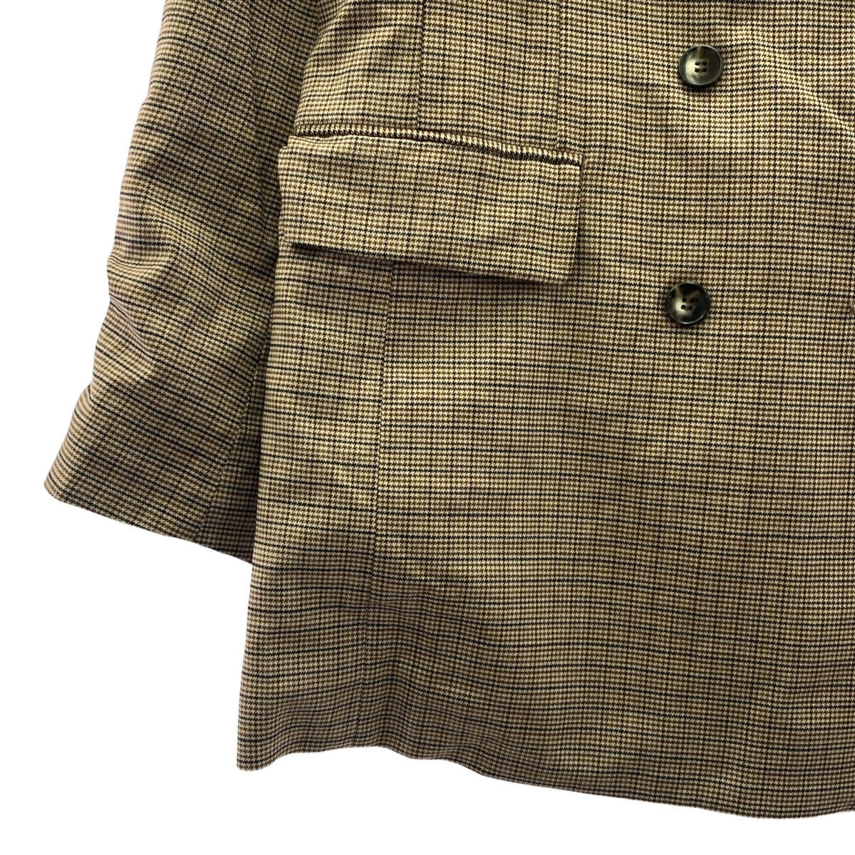 1er Arrondissement / プルミエアロンディスモン ウール チェック テーラードジャケット