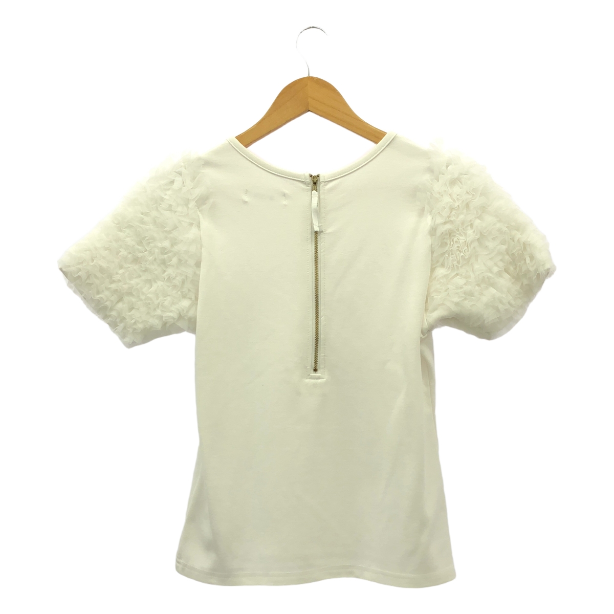 JENNE / ジェンヌ 袖ボリュームチュールＴシャツ