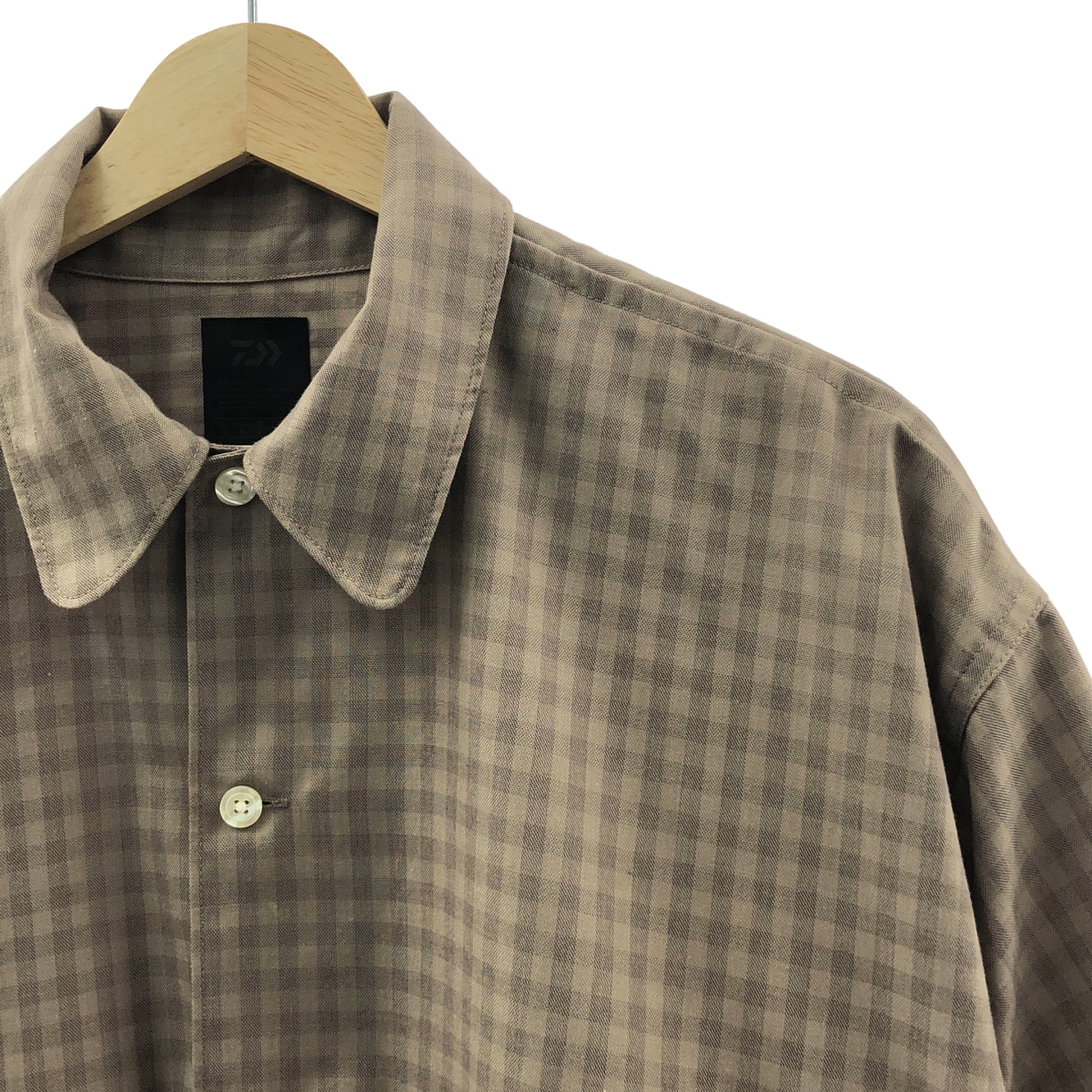 DAIWA PIER39 / ダイワピアサーティンナイン TECH SPORTS OPEN COLLAR SHIRTS L/S MINI PLAIDS ミニチェック テックスポーツ オープンカラー シャツ