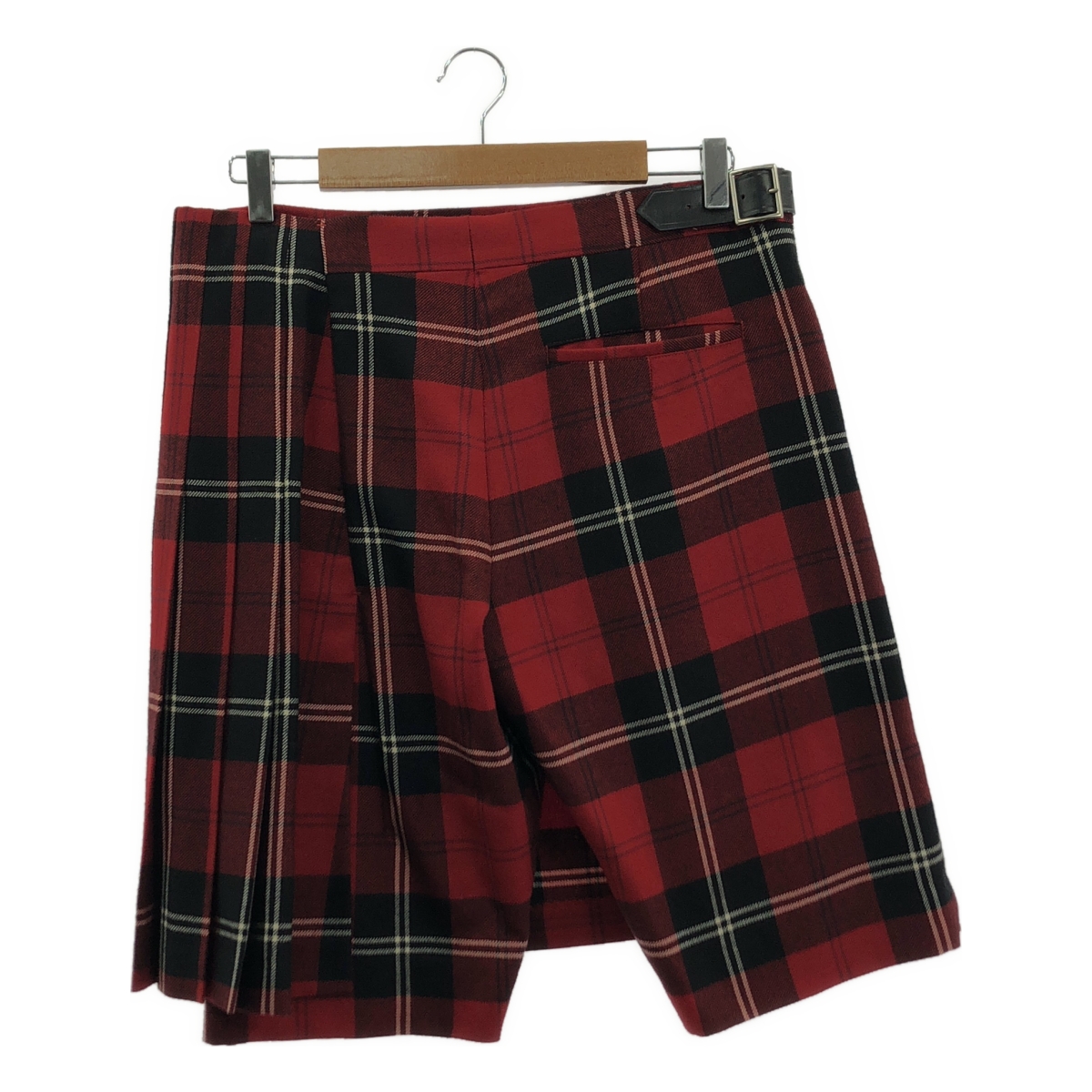 COMME des GARCONS HOMME PLUS / コムデギャルソンオムプリュス time for magic / レザー アジャスター ラップ ショートパンツ ショーツ