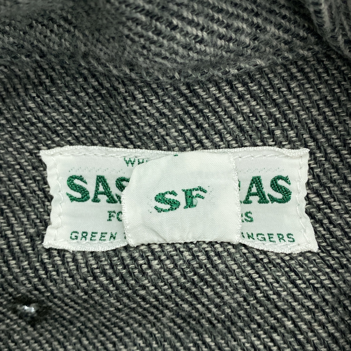 SASSAFRAS / ササフラス Green Thumb Shirt コットンフランネル グリーンサムシャツ