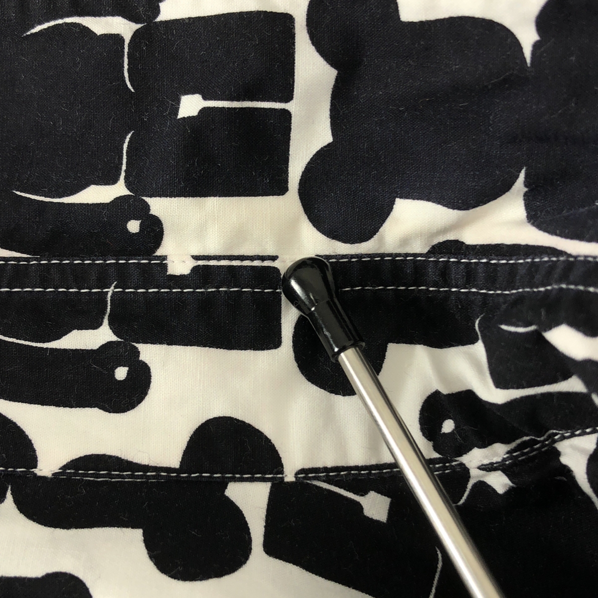 BLACK COMME des GARCONS / ブラックコムデギャルソン × MEDICOM TOY メディコムトイ ベアブリック 総柄プリント シャツ